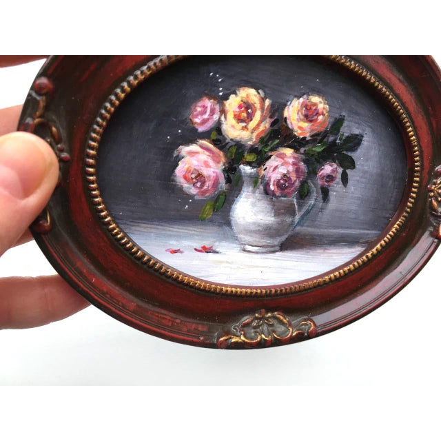 Framed Original Floral Roses Painting Style Wall Decor by Valeriya Serova For Sale - Image 6 of 9