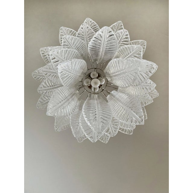 Huge Italian Murano Felci Glass Chandelier, 1980s For Sale - Image 8 of 18