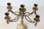 1970s Brass 5-Arm Candelabra With Rope and Tassel Detail For Sale In Lexington, KY - Image 6 of 14