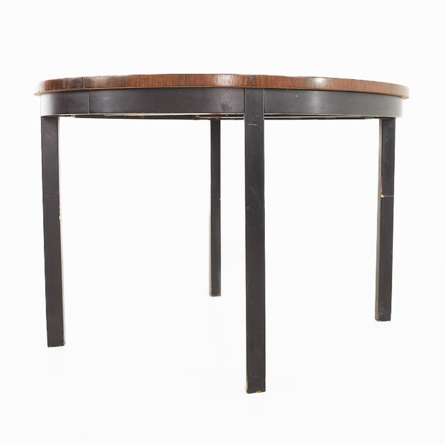 Founders Mid Century Rosewood Expanding Dining Table With 2 Leaves For Sale In Chicago - Image 6 of 13