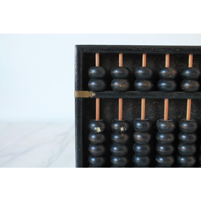 Black Vintage Black Japanese Abacus Wood Counter For Sale - Image 8 of 10