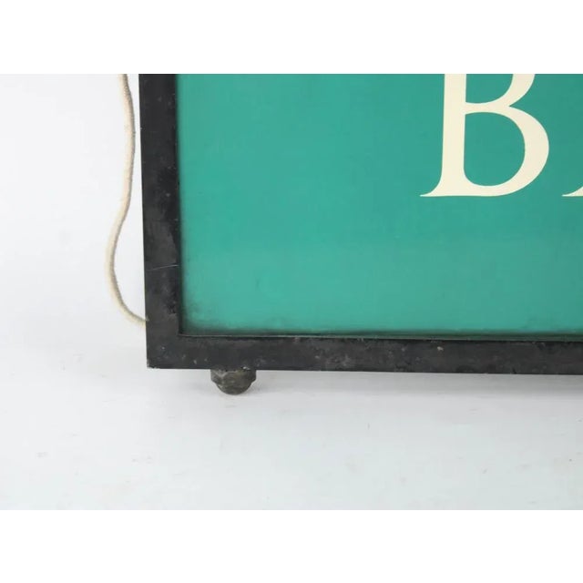 English Vintage Iron and Tole Lloyds Bank Black Horse Sign For Sale - Image 3 of 6