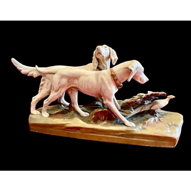 Setter & Pointer Pheasant Hunting from Royal Dux For Sale - Image 11 of 11