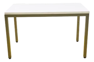 Kitchen Table in Metal with White Top