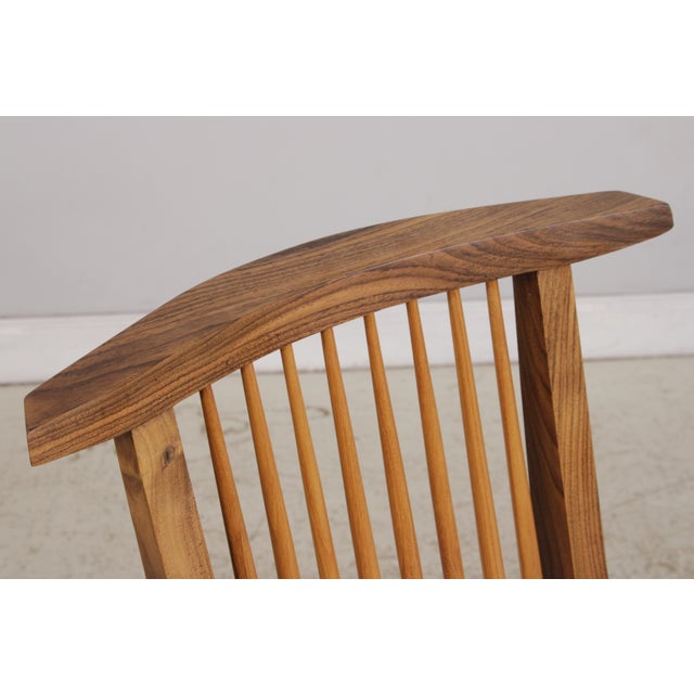 Set of 6 George Nakashima Style Conoid Dining Room Chairs For Sale In Philadelphia - Image 6 of 18