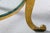 Metal Hollywood Regency Gilt Center Table, Two Tier Glass Top For Sale - Image 7 of 13