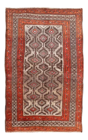 Keivan Woven Arts, H-1211-53, Semi Antique Shiraz Rug - 4′5″ × 7′9″