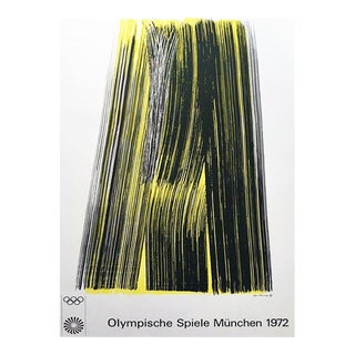 1972 Munich Olympic Games Hans Hartung 1 Poster For Sale