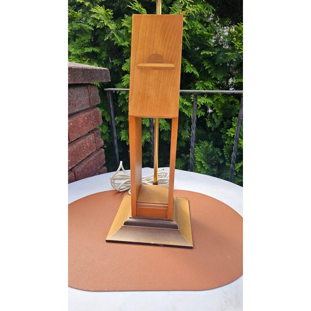 Wooden lamp by Hans-Agne Jakobsson (Hans-Agne Jakobsson AB), 1960s, Sweden. Dimensions: height 77 cm, width 17 cm, depth...