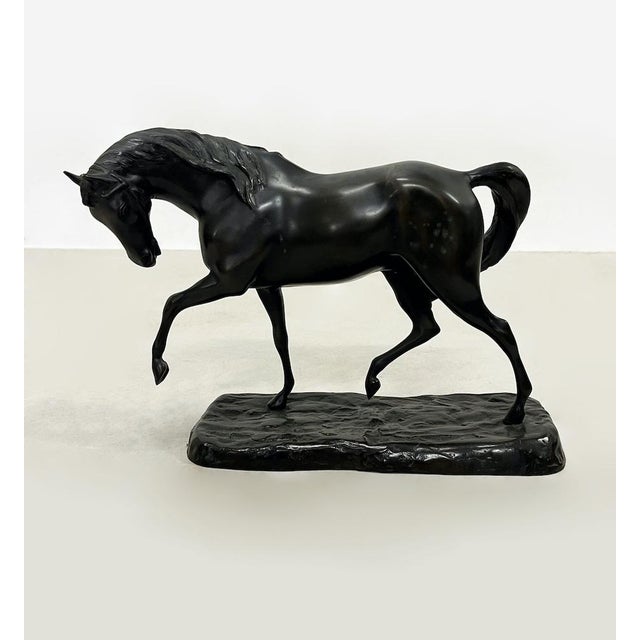 Italian Bronze Horse Sculpture, 1950s For Sale - Image 6 of 6