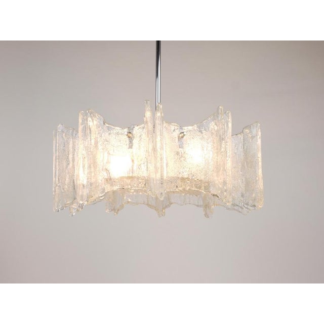 Vienna Ice Glass Star Chandelier by J. T. Kalmar for Kalmar, Austria, 1960s For Sale - Image 11 of 18