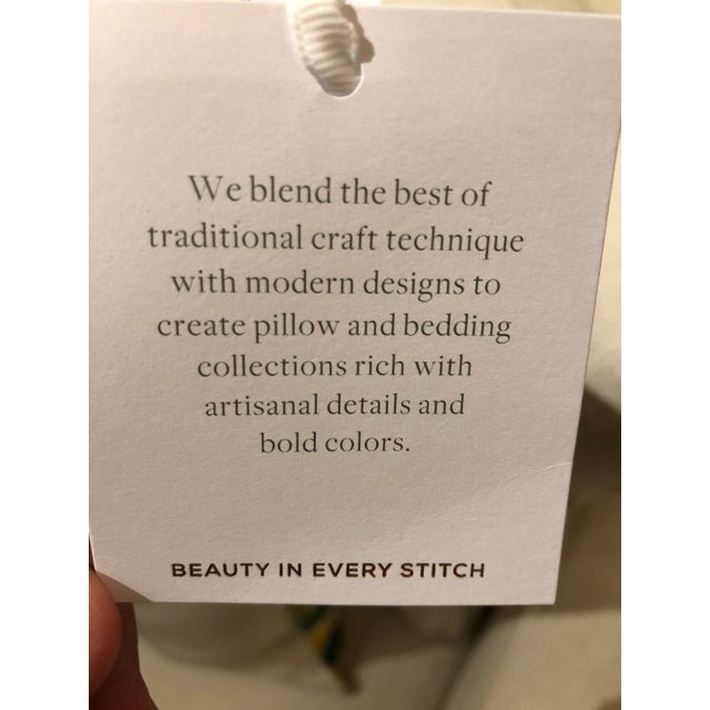 Kenneth Ludwig Chicago Hollywood Regency Classic Home Hand Painted & Embroidered Pillow from Kenneth Ludwig Chicago For Sale - Image 4 of 9