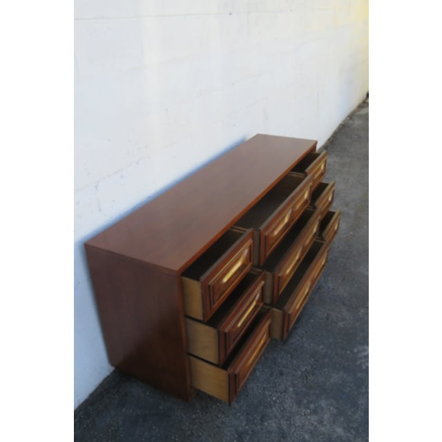 Mid Century Modern Low Long Dresser Bathroom Vanity 6290 For Sale - Image 4 of 16