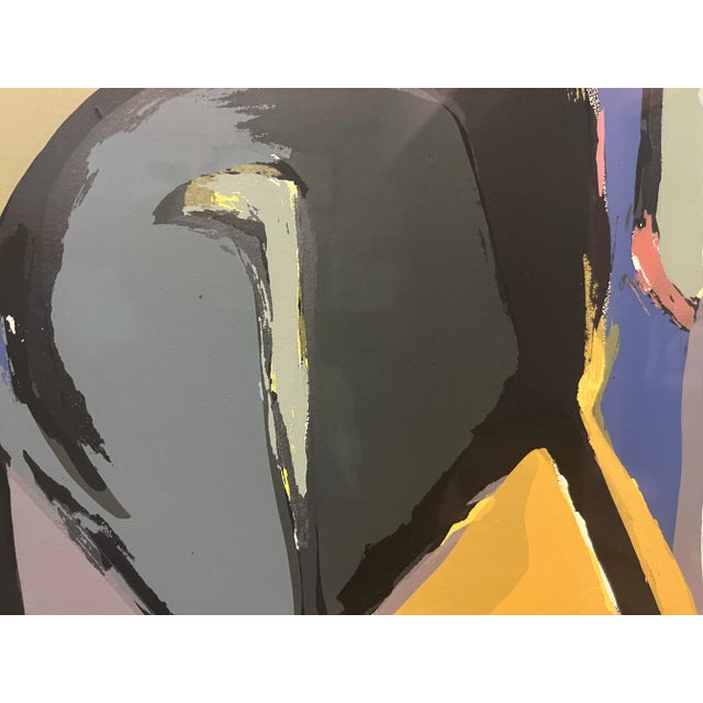 Hans Kinder (1900-1986), Postmodern Abstract Modern Silkscreen on Heavy Paper, Signed For Sale - Image 4 of 6