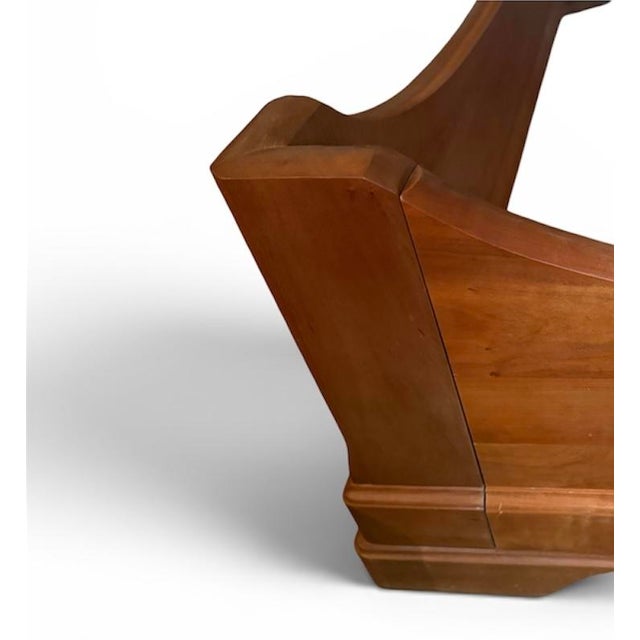 French Country Stickley Queen Sleigh Bed; LaRochelle Solid Cherry; Highly Collectible, Maker’s Mark, Discontinued For Sale - Image 3 of 16