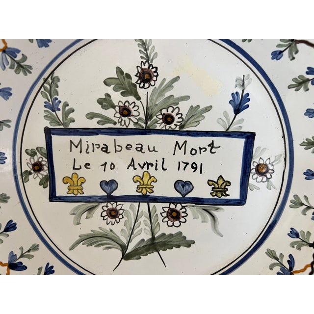 Late 19th Century 19th Century Hand Painted French Plates-Set of 3 For Sale - Image 5 of 9