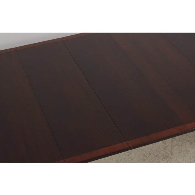 Stickley Banded Top Mahogany Dining Room Table For Sale - Image 15 of 17