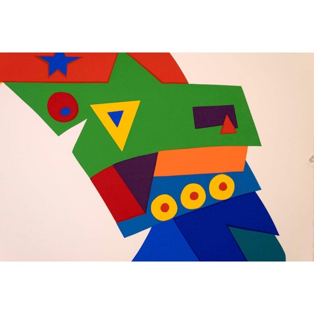 Contemporary Daniel Gelakoska Star Dome Contemporary Serigraph with Embossed Artist Seal For Sale - Image 3 of 8