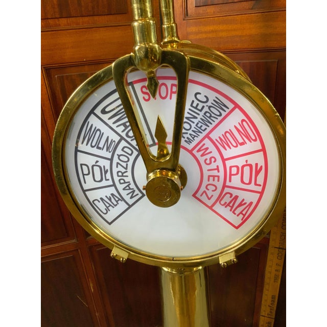 Ships Engine Order Telegraph with Polish Commands For Sale In Boston - Image 6 of 8