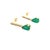 Natural Finely Faceted Quality Emerald Diamond Dangle Earrings 14k Y Gold 2.23 TCW Certified $3,975 121256 Please look at...