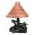Mid 20th Century Kitsch Black Panther Ceramic Planter / Lamp Vintage Retro Tiki Style For Sale