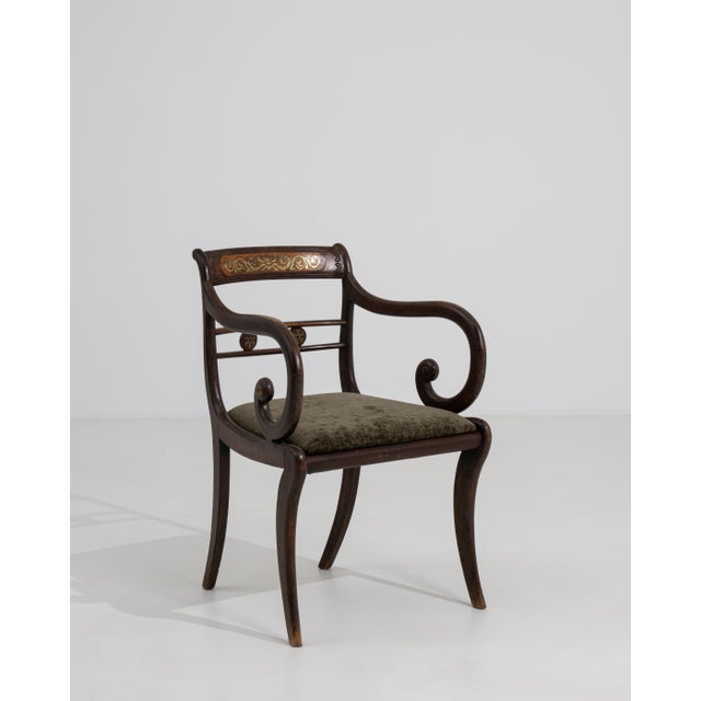 19th Century Regency Sabre-Leg Armchair For Sale - Image 15 of 17