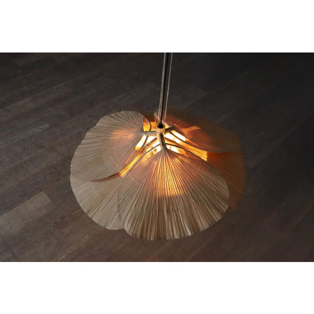 Uchiwa Series Hana I Ceiling Light by Ingo Maurer for Design M, Germany, 1970s For Sale - Image 14 of 18
