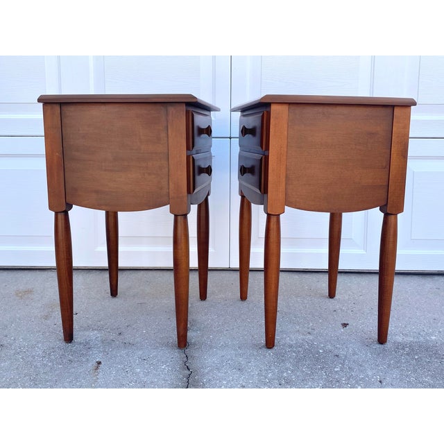1980s Ethan Allen Solid Maple Nightstands a Pair Chairish