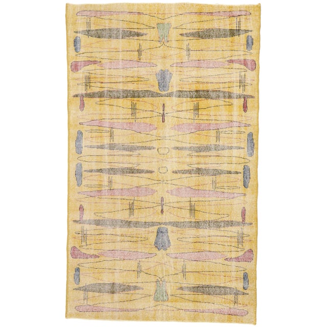 Zeki Muren Vintage Turkish Sivas Rug, 05'05 X 08'11 For Sale - Image 9 of 9