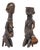 Mid-20th Century Traditional African Hardwood Tribal Nude Female Statues, 1920s, Set of 2 For Sale