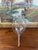 Mid Century Hand-Blown Clear Glass Fish Vase by Blenko Style - Sculptural Studio Art Glass Vessel. For Sale - Image 9 of 10