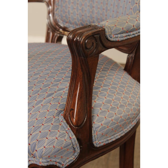 Brown French Louis XV Style Fauteuil Armchair For Sale - Image 8 of 12