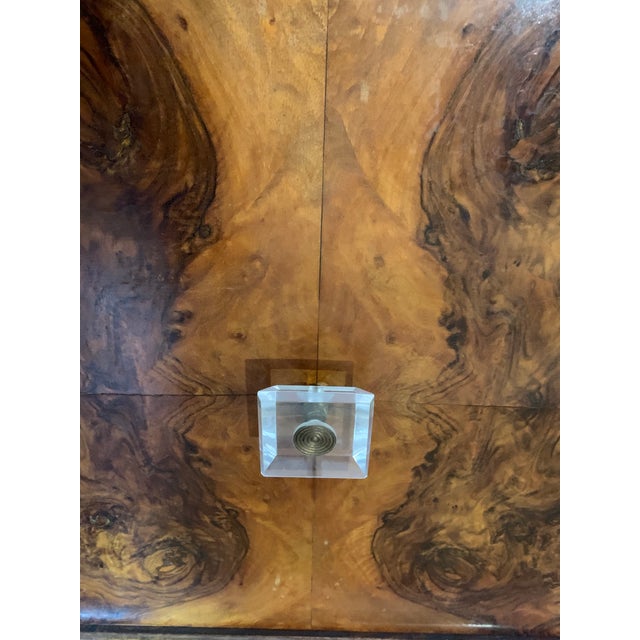 Sideboard in Walnut with Marble Top & Crystal Handles, 1940s For Sale - Image 13 of 18