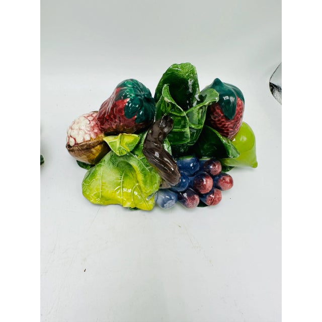 Italian Italian Vintage Fruit Candle Holders , a Pair For Sale - Image 3 of 6