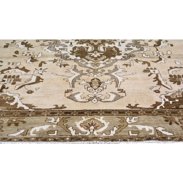 1950s Vintage Turkish Kars Hand Knotted Wool Rug, 8'x10'x1" For Sale - Image 5 of 6