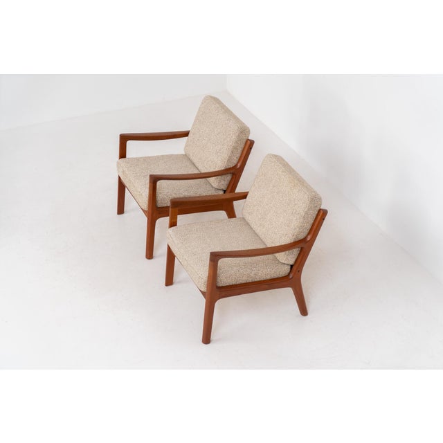 Senator Easy Chairs by Ole Wanscher for France & Son, Set of 2 For Sale - Image 3 of 18