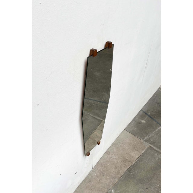 Mid-Century Modern German Teak Wall Mirror, 1960s For Sale - Image 13 of 18