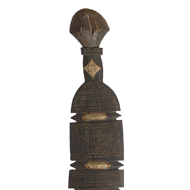 Tribal Vintage Hand-Carved Amazigh Wooden Tent Peg For Sale - Image 3 of 5