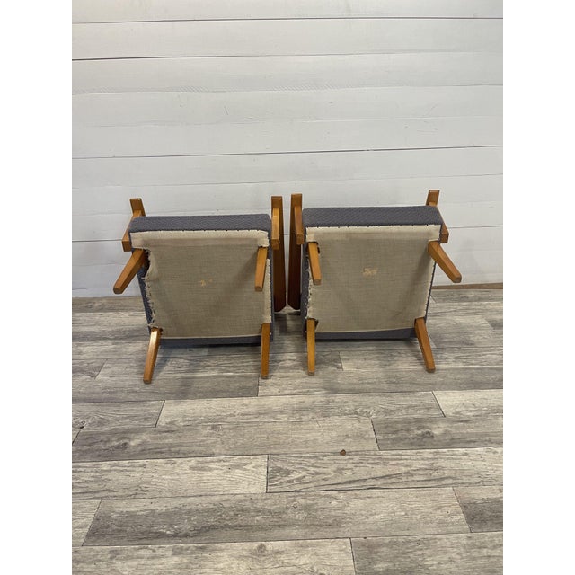 Vintage Chairs and Hocker by Tatra Nabytok, Czech Republic, 1970, Set of 3 For Sale - Image 8 of 9