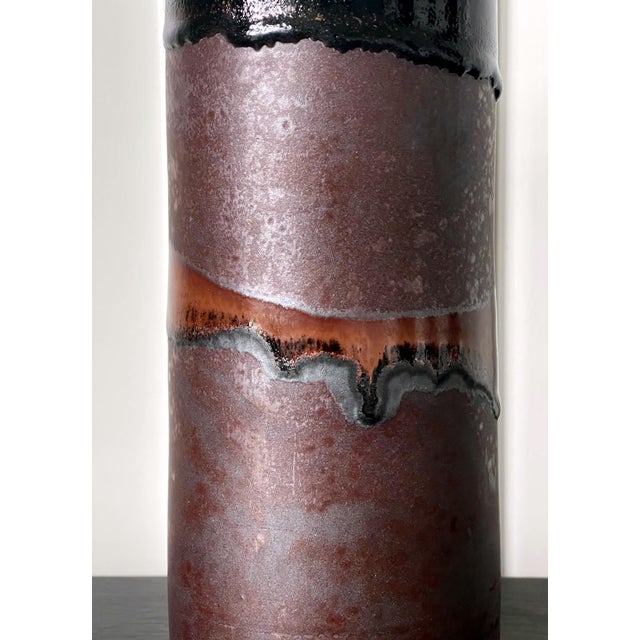 Early Ceramic Vase with Unique Glaze by Brother Thomas Bezanson For Sale - Image 14 of 18