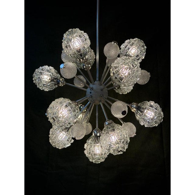 Sputnik Chandelier by Elektrofém ISZ For Sale - Image 11 of 11
