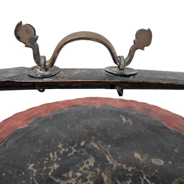 Chinese Red and Black Lacquer Wedding Basket With Handle, Mid-20th Century For Sale - Image 16 of 16