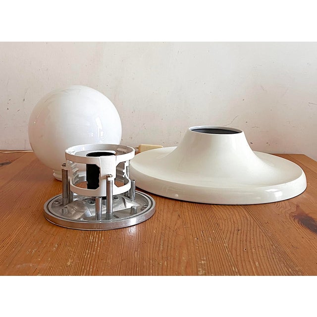 Ivory Light Ball Wall Lamp by Achille Castiglioni for Arteluce For Sale - Image 8 of 18