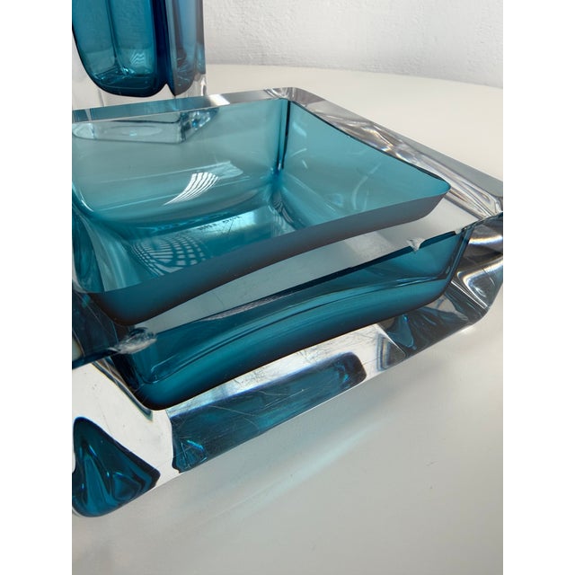 Swedish Art Glass Vases and Ashtray by Göran Wärff for Kosta Boda, 1970s, Set of 3 For Sale - Image 6 of 11