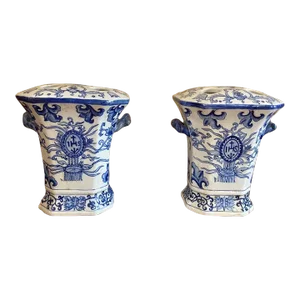 Pair of Late 20th Century Bough Vases