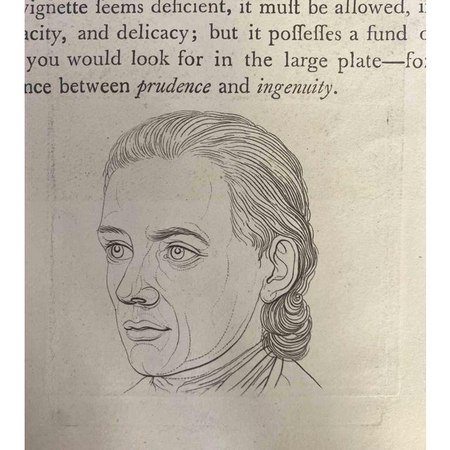 Portrait is an artwork realized by Thomas Holloway (1748 - 1827). Original Etching from J.C. Lavater's "Essays on...