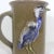 Brown Vintage Signed Great Blue Heron Studio Pottery Mug With Bird Stoneware Brown For Sale - Image 8 of 9