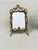 Vintage art nouveau brass picture frame decorated with flowers. This is a pre-owned item so please see all pictures and...
