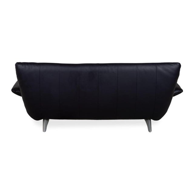 Leather Three-Seater Blue 1900 Sofa Couch from Rolf Benz For Sale - Image 10 of 12