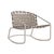 Brown Jordan Kantan Aluminum Suncloth Motion Lounge Chair, Dove frame with Mica fabric For Sale - Image 12 of 12